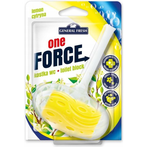 Kostka do WC zawieszka 40g cytryna GENERAL FRESH Force One Kostka do WC zawieszka 40g cytryna GENERAL FRESH Force One