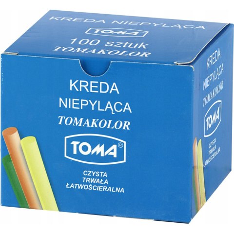 Kreda szkolna kolor 100szt. 80201 TOMA Kreda szkolna kolor 100szt. 80201 TOMA