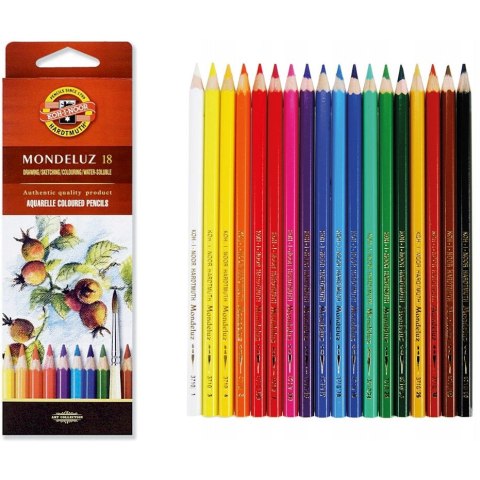 Kredki 18 kol. MONDELUZ 3717 KOH-I-NOOR Kredki 18 kol. MONDELUZ 3717 KOH-I-NOOR