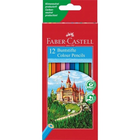 Kredki ZAMEK 12 kolorów opakowanie kartonowe 120112 FC FABER-CASTELL Kredki ZAMEK 12 kolorów opakowanie kartonowe 120112 FC FABER-CASTELL