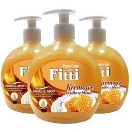 Mydło w płynie z dozownikiem FITTI 500ml mleko z miodem *21719