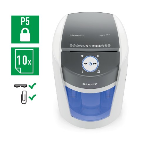 Niszczarka LEITZ IQ OptiMax Office 35L P5 83600000 Niszczarka LEITZ IQ OptiMax Office 35L P5 83600000