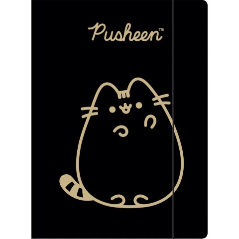Teczka z gumką A4 300g. PUSHEEN GOLD Unipap Teczka z gumką A4 300g. PUSHEEN GOLD Unipap
