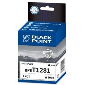 Tusz BLACK POINT (BPET1281) czarny 10ml zamiennik EPSON (T1281/C13T12814012) Tusz BLACK POINT (BPET1281) czarny 10ml zamiennik EPSON (T1281/C13T12814012)