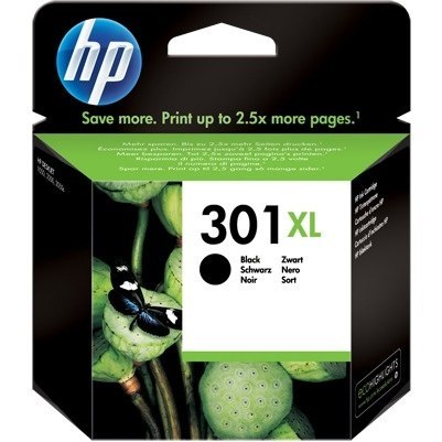 Tusz HP 301XL (CH563EE) czarny 480str/8ml 1000/1050/2000/2050/3000/3050 Tusz HP 301XL (CH563EE) czarny 480str/8ml 1000/1050/2000/2050/3000/3050