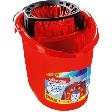 Wiadro z wyciskaczem do mopa paskowego VILEDA Super Mocio 128767 Wiadro z wyciskaczem do mopa paskowego VILEDA Super Mocio 128767