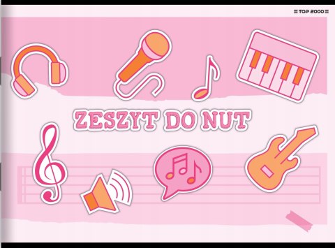 Zeszyt A5 16k MUZYKA MEGAMIX 400169001 TOP 2000 Zeszyt A5 16k MUZYKA MEGAMIX 400169001 TOP 2000