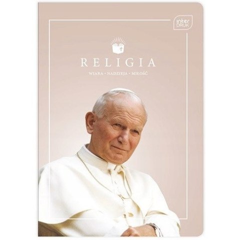 Zeszyt A5 60k kratka RELIGIA JPII/FRANCISZEK INTERDRUK Zeszyt A5 60k kratka RELIGIA JPII/FRANCISZEK INTERDRUK
