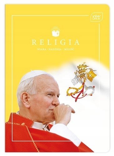 Zeszyt A5 60k kratka RELIGIA JPII/FRANCISZEK INTERDRUK Zeszyt A5 60k kratka RELIGIA JPII/FRANCISZEK INTERDRUK