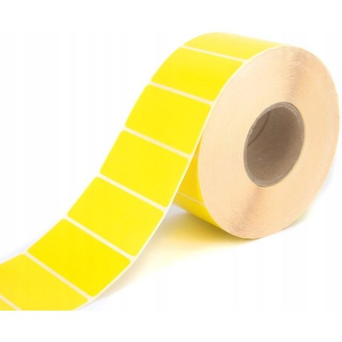 Etykieta polipropylenowa na roli 70x32mm (1000szt) żółta BULK gilza 40mm Etykieta polipropylenowa na roli 70x32mm (1000szt) żółta BULK gilza 40mm