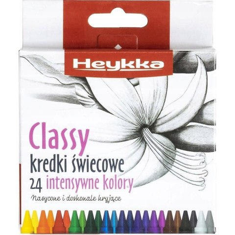 Kredki świecowe Classy 24szt. HEYKKA (610102) Kredki świecowe Classy 24szt. HEYKKA (610102)