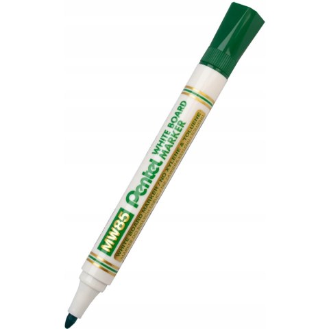 Marker do tablic MW85-D zielony orągła końcówka dł.linii 250m PENTEL Marker do tablic MW85-D zielony orągła końcówka dł.linii 250m PENTEL