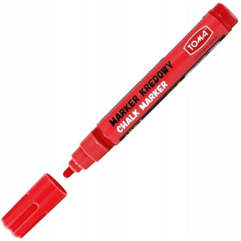 Marker kredowy końcówka 4.5mm czerwony TO-292 22 TOMA Marker kredowy końcówka 4.5mm czerwony TO-292 22 TOMA