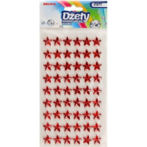 Naklejki dżety gwiazdki czerwone 10mm DS42 BREWIS Naklejki dżety gwiazdki czerwone 10mm DS42 BREWIS