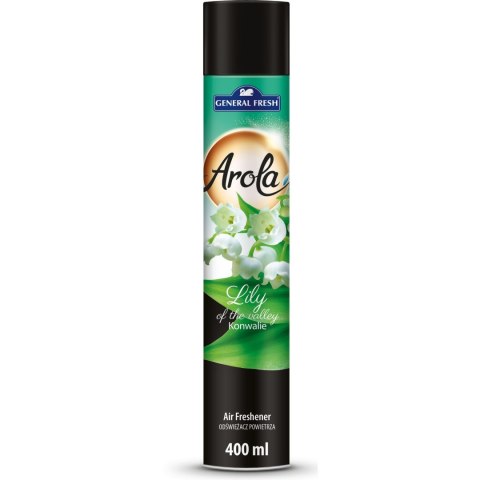 Odświeżacz powietrza AROLA Spray 400ml konwalia GENERAL FRESH Odświeżacz powietrza AROLA Spray 400ml konwalia GENERAL FRESH