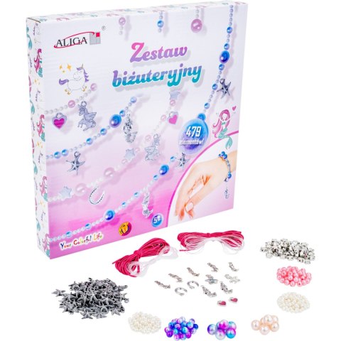 Zestaw kreatywny BIŻUTERYJNY 479 el. ZWB-880 ALIGA Zestaw kreatywny BIŻUTERYJNY 479 el. ZWB-880 ALIGA