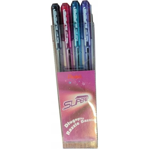 Długopis BK77 SUPERB niebieski 4 sztuki w etiu mix obudów BK77RD PENTEL Długopis BK77 SUPERB niebieski 4 sztuki w etiu mix obudów BK77RD PENTEL