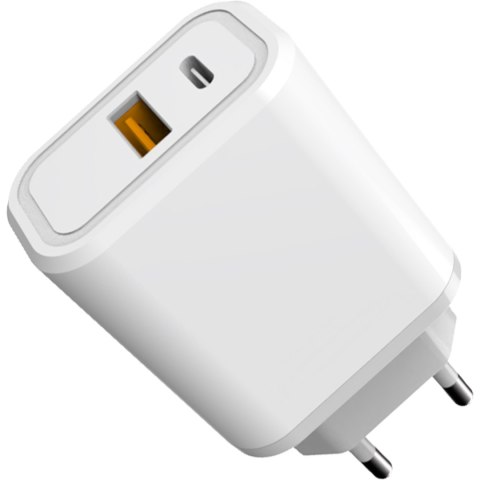 Ładowarka sieciowa 230V PLATINET 1xUSB-A + 1xUSB-C 30W biała Ładowarka sieciowa 230V PLATINET 1xUSB-A + 1xUSB-C 30W biała