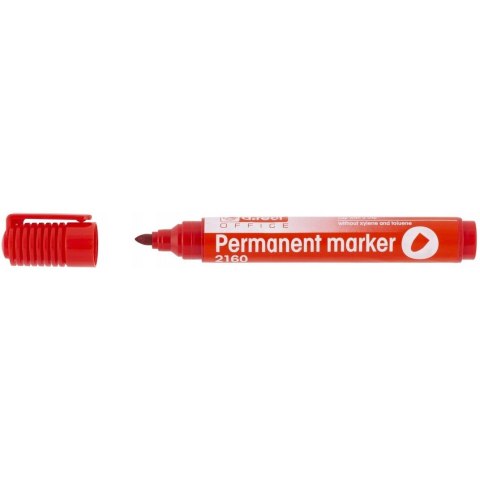 Marker permanentny 2160 czerwony okrągła końcówka 101112 D.RECT Marker permanentny 2160 czerwony okrągła końcówka 101112 D.RECT