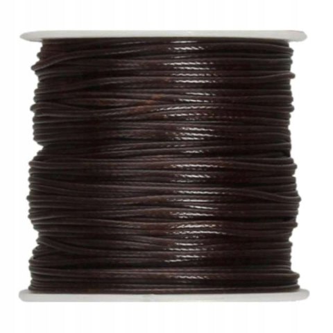 Sznurek bawełniany woskowany 1mm*25m czarny SBW4 BREWIS Sznurek bawełniany woskowany 1mm*25m czarny SBW4 BREWIS