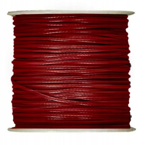 Sznurek bawełniany woskowany 1mm*25m czerwony SBW2 BREWIS Sznurek bawełniany woskowany 1mm*25m czerwony SBW2 BREWIS