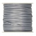 Sznurek bawełniany woskowany 1mm*25m srebrny SBW3 BREWIS