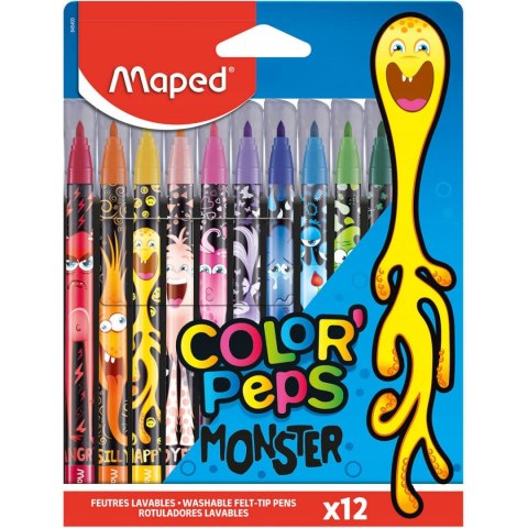 Flamastry Colorpeps monster 12 szt. 845400 Flamastry Colorpeps monster 12 szt. 845400