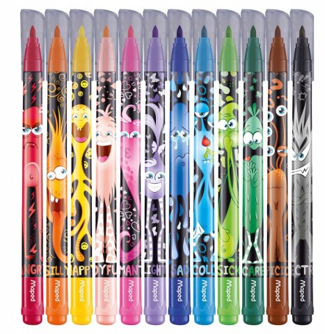 Flamastry Colorpeps monster 12 szt. 845400 Flamastry Colorpeps monster 12 szt. 845400