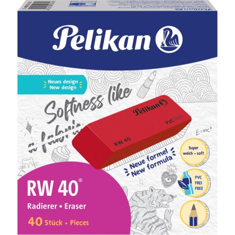 Gumka RW 40 VELVET (40 szt.) 606127 PELIKAN Gumka RW 40 VELVET (40 szt.) 606127 PELIKAN