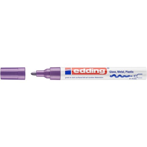 Marker lakierowy 2-4mm 750 fioletowy okrągła końcówka 750/008/F EDDING Marker lakierowy 2-4mm 750 fioletowy okrągła końcówka 750/008/F EDDING