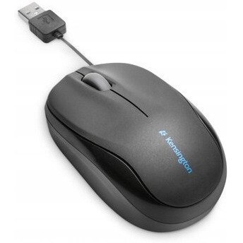 Mysz KENSINGTON Pro Fit ze zwijanym kablem czarna K72339EU Mysz KENSINGTON Pro Fit ze zwijanym kablem czarna K72339EU