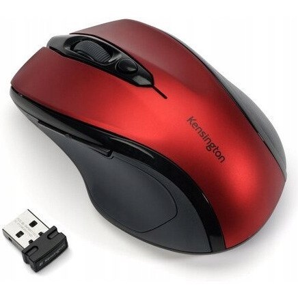 Mysz bezprzewodowa KENSINGTON Pro Fit czerwona K72422WW Mysz bezprzewodowa KENSINGTON Pro Fit czerwona K72422WW