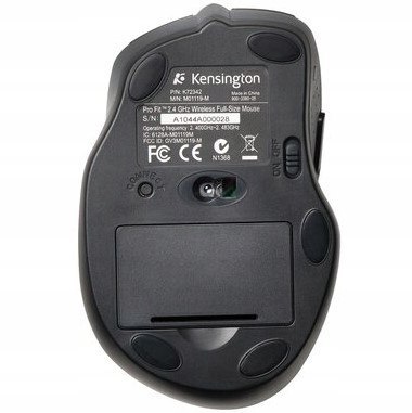 Mysz bezprzewodowa KENSINGTON Pro Fit pełnowymiarowa czarna K72370EU Mysz bezprzewodowa KENSINGTON Pro Fit pełnowymiarowa czarna K72370EU