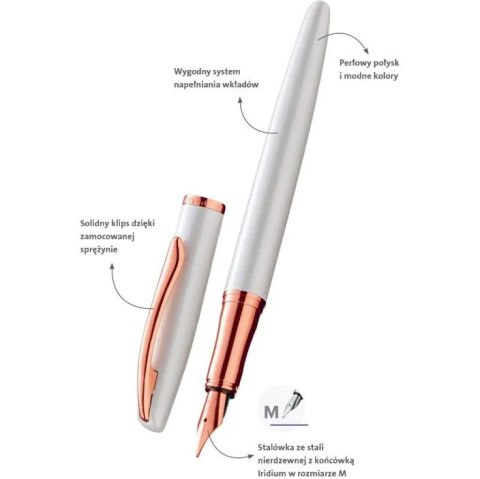 Pióro wieczne Jazz Noble Elegance PEARL etui PELIKAN 821803 Pióro wieczne Jazz Noble Elegance PEARL etui PELIKAN 821803