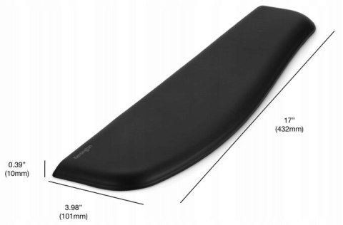 Podkładka KENSINGTON ErgoSoft pod nadgarstki do klawiatur płaskich czarna K52800WW Podkładka KENSINGTON ErgoSoft pod nadgarstki do klawiatur płaskich czarna K52800WW