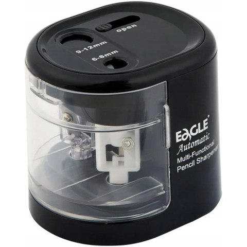 Temperówka na baterie lub USB dwa otwory EG-5161 czarna 130-1851 EAGLE Temperówka na baterie lub USB dwa otwory EG-5161 czarna 130-1851 EAGLE