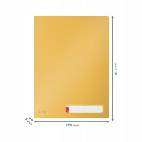 Folder A4 z 3 przegródkami, żółty 47160019 LEITZ Folder A4 z 3 przegródkami, żółty 47160019 LEITZ