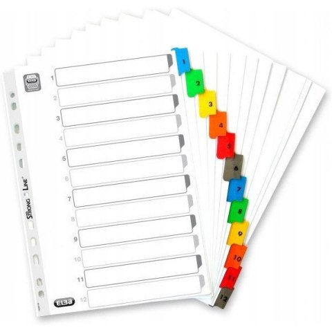 Przekładki kartonowe numeryczne A4 1-12 MYLAR 100204616 OXFORD Przekładki kartonowe numeryczne A4 1-12 MYLAR 100204616 OXFORD