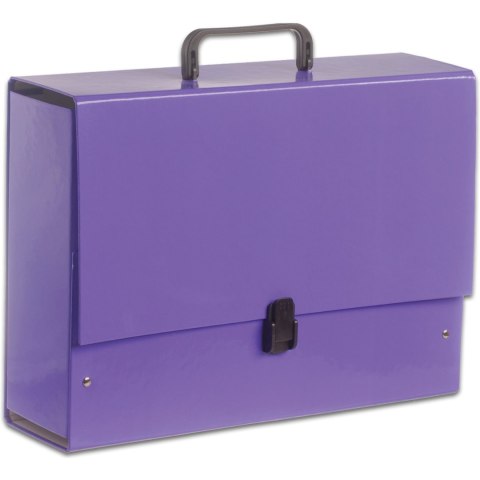 Teczka z rączką B4 Jumbo 10cm fioletowa pastelowa TT6852 TADEO Teczka z rączką B4 Jumbo 10cm fioletowa pastelowa TT6852 TADEO