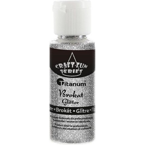 Brokat w buteleczce 20ml srebrny 395533 TITANUM Brokat w buteleczce 20ml srebrny 395533 TITANUM