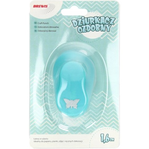 Dziurkacz ozdobny 1,6 cm MOTYL D16-63 BREWIS Dziurkacz ozdobny 1,6 cm MOTYL D16-63 BREWIS