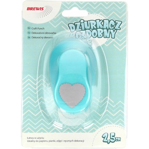 Dziurkacz ozdobny 2,5 cm SERCE D25-30 BREWIS Dziurkacz ozdobny 2,5 cm SERCE D25-30 BREWIS