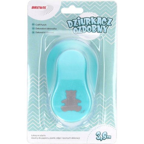Dziurkacz ozdobny 3,8 cm MIŚ D38-18 BREWIS Dziurkacz ozdobny 3,8 cm MIŚ D38-18 BREWIS