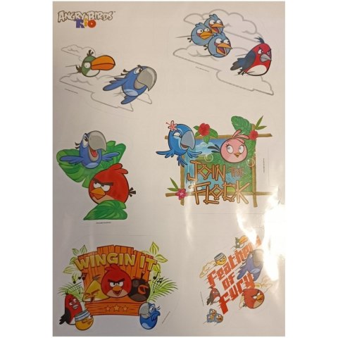 Naklejki A5 kpl 4ark ANGRY BIRDS RIO 6243 INTERDRUK Naklejki A5 kpl 4ark ANGRY BIRDS RIO 6243 INTERDRUK