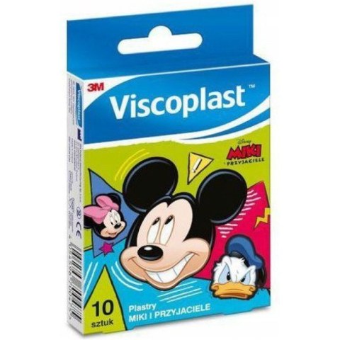 Plastry dla dzieci Miki i przyjaciele VISCOPLAST 72x25mm 10szt UU-010328498 3M Plastry dla dzieci Miki i przyjaciele VISCOPLAST 72x25mm 10szt UU-010328498 3M