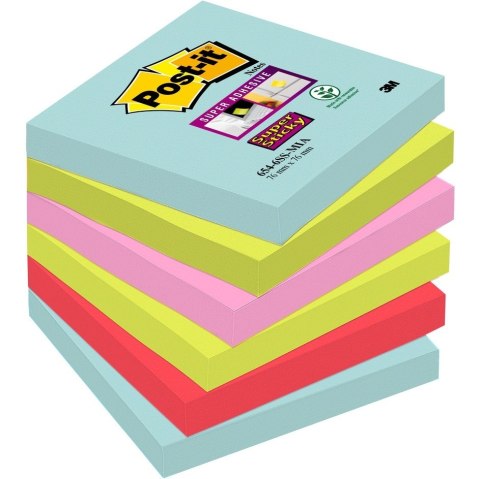 Bloczek 76x76mm 6x90k MIAMI 3M POST-IT Z-Notes Super Sticky 70005291649 Bloczek 76x76mm 6x90k MIAMI 3M POST-IT Z-Notes Super Sticky 70005291649