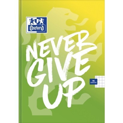 Brulion A5 96k 90g kratka NEVER GIVER UP 400114799 OXFORD Brulion A5 96k 90g kratka NEVER GIVER UP 400114799 OXFORD