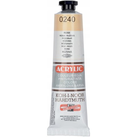 Farba akrylowa 162729 różowa 0240 40ml. KOH-I-NOOR Farba akrylowa 162729 różowa 0240 40ml. KOH-I-NOOR