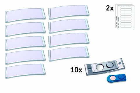 Identyfikatory imienne POLAR20 68x22mm (10 sztuk) stal nierdzewna POL20MA66-10DR Identyfikatory imienne POLAR20 68x22mm (10 sztuk) stal nierdzewna POL20MA66-10DR