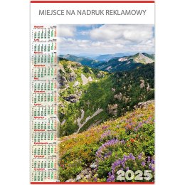 Kalendarz Plakatowy B1, P07 GÓRY 67x98cm TELEGRAPH